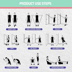 VEICK Resistance Bands, Exercise Bands, Workout Bands, Resistance Bands for Working Out with Handles for Men and Women, Exercising Bands for Fitness Weights Work Out at Home
