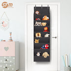 STORAGE MANIAC Over the Door Shoe Organizer Heavy-Duty Large Deep Pocket Hanging Shoe Organizer Shoe Rack Door Closet Shoe Organizer for Wall, Dorm & Narrow Door Storage Shoe Holder Black, 1 Pack