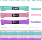 Long Resistance Bands for Working Out Women, Fabric Resistance Band, Stretch Bands for Exercise Bands Resistance Bands Set for Physical Therapy, Elastic Bands for Exercise, Ligas para Hacer Ejercicio