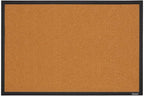 Quartet Cork Bulletin Board, Framed Corkboard, 2' x 3', Black Frame, Message Board, Vision Board (MWDB2436-BK)
