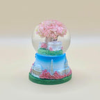 2.75" Washington DC Landmarks Snow Globe, Resin Material, with Cherry Blossom Tree and Glitter, White House, Capitol, and Washington Monument (Cherry Blossom Panorama Mini)