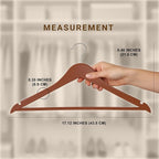 Utopia Home Premium Wooden Hangers 20 Pack - Durable & Slim Coat Hanger - Suit Hanger with 360-Degree Rotatable Hook - Wood Hangers with Shoulder Grooves (Cherry Color)