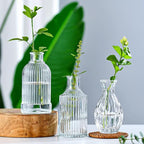 Brajttt Glass Bud Vase Set of 18,Small Glass Vintage Vases for Flowers,Clear Bud Vases in Bulk for Rustic Wedding Decor,Table Centerpieces,Decor Centerpiece for Bathroom