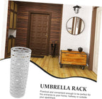 MAGICLULU Convenient Iron Umbrella Stand for Entryway Storage Rack for Folding Umbrellas Water Retention Base Stylish Organizer for Home Office Decor