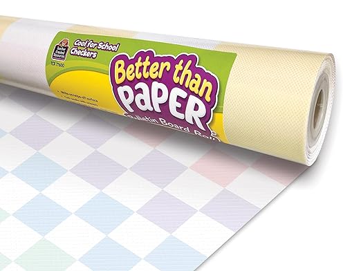 Teacher Created Resources Cool for School Checkers Better Than Paper® Bulletin Board Roll (TCR77600)