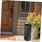 PRETYZOOM Iron Round Umbrella Stand Lightweight Iron Umbrella Rack with Hollow Design for Efficient Drying Stylish Entryway Organizer for Home and Commercial Use