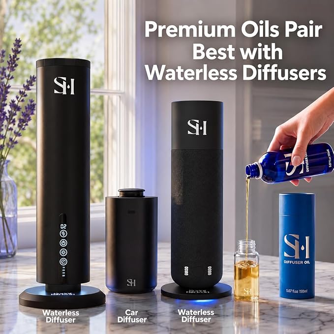 Inspired by 6-Star Hotel Dubai DB04 Hotel Scent Diffuser Oil | 5.07 Fl oz (150 ml) - Waterless Diffuser Oil Refill & Highly Concentrated Fragrance Oil, Diffuser Oil Scents, Hotel Oil Diffuser