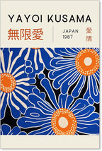 Yayoi Kusama Print Vintage Japanese Wall Art Abstract Yayoi Kusama Poster Minimalist Painting Art Exhibition Suitable for Japanese Bedroom,Living Room Office Decor 20x30in Unframed