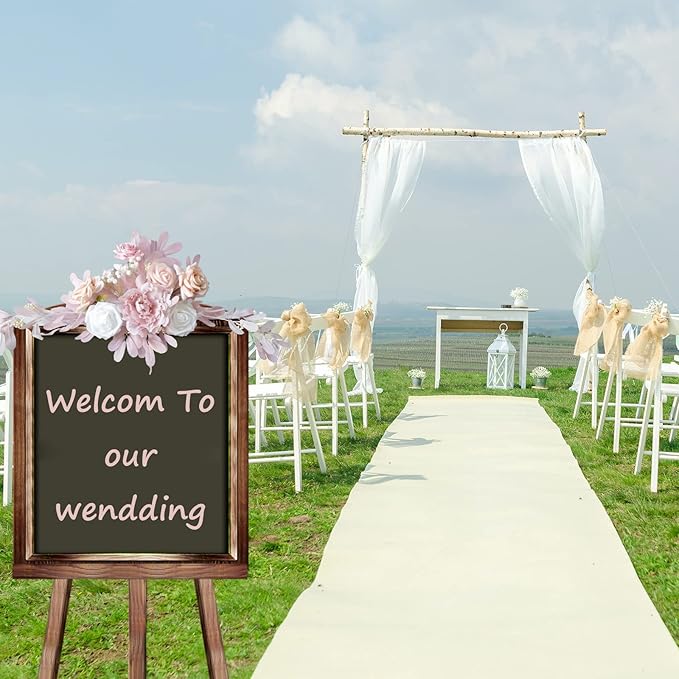 Wnvivi Artificial Flower Swag,Wedding Arch Flowers,Rose Swag Arch Swag Lintel Floral for Wedding Ceremony,Front Door,Centerpiece Decor-Blue