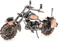 Motorcycle Gifts for Men & Women Riders, 11.8" Handmade Metal Motorcycle Model, Vintage Figurine & Desk Decor for Man Cave, Garage, Office & Home