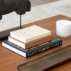 Beautiful Decorative Books - Set of 2 Linen Boxes Enhance Your Coffee Table, Bookshelf or Mantel Decor - Aesthetic Fake/Faux Books for Modern Home Decoration, Photo Storage and as a Keepsake Box