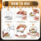 6 Sets 36 Pcs Nativity DIY Snow Globe Craft Kits Water Globes Making Kit with Mini Figurines Accessories Make Your Own Jesus Crafts for First Communion Holidays Party Favors Home Decor