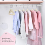 BAGAIL 50 Pack Kids Velvet Hangers 14 Inches Children's Clothes Hangers Non-Slip Baby Hangers for Infant/Toddler (Ivory)