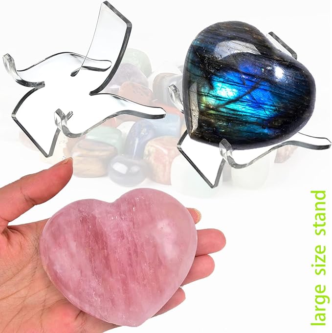 Crystal Stand Rock Display Stand Small Dispaly Stands ( 3 Sizes , 36 PCS ) Crystal Stands for Display Minerals Rocks Crystals Agates Fossils Corals or Other Small Items in Home Shop Museum Office