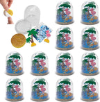 Fun Express Summer Beach Glitter Globe CK-12 - Craft Kits - VBS Vacation Bible School Supplies/Decor - 12 Pieces