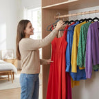 Smarter Plastic Hangers 200 Pack - Thin Hangers Non-Velvet with 360° Swivel Chrome Hook & Notches, Sweater Hanger No Shoulder Bump - Ideal for Dresses, Coats, Shirt, Jacket, Sweater - Black