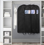 KIMBORA 43" Suit Bags for Closet Storage and Travel, Gusseted Hanging Garment Bags for Men Suit Cover With Handles for Clothes, Coats, Jackets, Shirts（3 Packs）