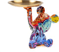 Key Holder Bowl Tray for Office Desk, Decorative Animal Bear Sculpture Home Decor Statue, Storage Tray for Entryway Table (Graffiti)
