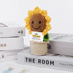 Valentines Gifts Handmade Crochet Flowers Sunflower, Emotional Positive Support Crochet, Crochet Toy Doll, Cute Christmas, Mothers Day, Birthday Gifts for Moms, Home Decor