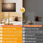 Lynnoland 21" Set of 2 Bedside lamp with USB A+C & AC Outlets, Touch Control 3-Way Dimmable Nightstand Lamps for Bedroom Living Room Office Reading, Black Shade Touch Lamps, 3000K LED Bulbs Included