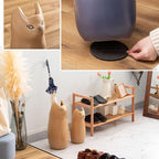 PaletteLife Cat Umbrella Stand, Compact Ceramic Umbrella Holder for Entryway, Cute Scandinavian Decorative Umbrella Rack, Brown