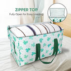 BALEINE 4-Pack Oversized Moving Bags with Reinforced Handles, Heavy-Duty Storage Tote for Clothes, Moving Supplies (Clover, 4-Pack)