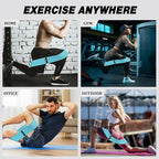 12 Pcs Fabric Resistance Bands for Working Out Booty Workout Stretch Exercise Bands Non Slip for Legs Squat Resistance Loop for Women Men Starter Butt Hip Thigh Fitness