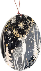 Reindeer Christmas Ornaments 2026, Scandinavian Christmas Decor Ornament, Dated Christmas Ornament 2026, Hanging Indoor Reindeer Christmas Decoration, Elegant Holiday Ornaments