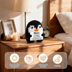 Belatelove Birthday Gifts for Mom from Daughter Son, Handmade Crochet Mini Penguin Mother's Day for Mama Mother in Law Bonus Step Mom, Funny I Love You Gift for Moms Small Easter Decor