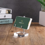 Sibba Adjustable Metal Display Easel Stand with Acrylic Base Compact Plate Holder for Fossils, Crystals, Geodes, Rocks, Coral, Home Decor, Collectibles