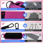 WHATAFIT Resistance Bands Set with Handles - Exercise Bands Home Gym Strength Training Equipment, Includes Door Anchor & Ankle Straps for Full Body Workout Bands, Physical Therapy - for Men and Women