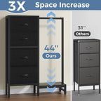 OLIXIS 4 in 1 Storage with Hanging Rack, Clothes Rack Shoes Rack, Bag Hook, Tall Storage Tower, Sturdy Frame for Bedroom Entryway Living Room Black