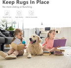Non Slip Area Rug Pads Non Skid Rug Gripper 3x5 Feet Extra Thick Pad Anti-Slip Carpet Rug Mats for Hardwood Surface Floors, Keep Rugs Safe and in Place (3 x 5 Ft)