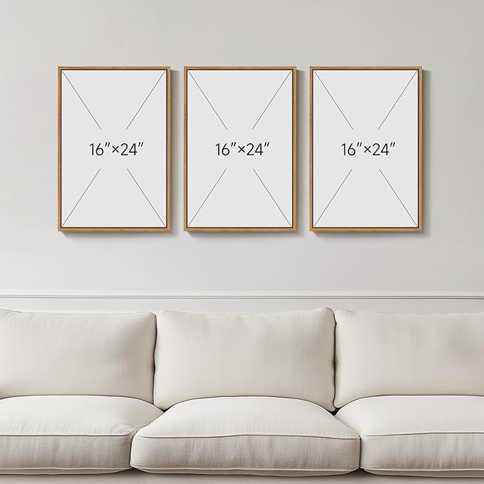 Framed Botanical Wall Art for Kitchen, 3 Piece Modern Farmhouse Sage Green Plant Canvas Painting Prints, Vintage Rustic Farmhouse Utensil Artwork for Kitchen Dining Room Coffee Bar Wall Decor, 16x24