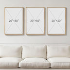 Large Framed Black and White Neutral Abstract Wall Art, 3 Piece Minimalist Canvas Prints Paintings Artwork for Walls, Boho Geometric Pictures for Living Room Hallway Office Wall Decor Total 30x60 In
