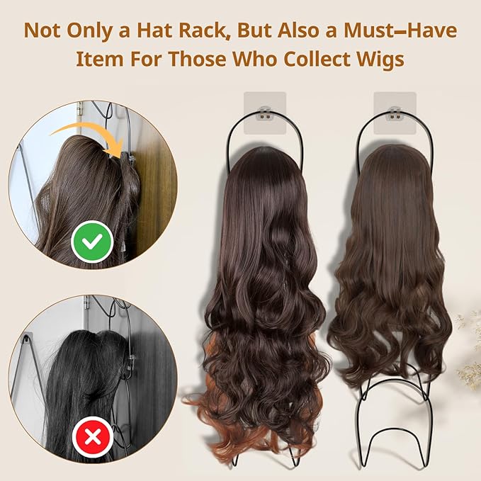 LINFIDITE 15 Pack Hat Rack Hanger Holder Organizer Closet Hanging Baseball Cap Display Storage Rack for Scarves Handbags Towels Clothes Ties Over Door Wall Mounted w Hanging Hook Black