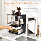 New 8 Pack Shoe Boxes Stackable, Large Shoe Storage Organizer with Lids,Drop Side Shoe Containers for Entryway,Sneaker Storage Fit up to US Size 13 for Men/Women(13’’x 10.6”x 8.3”)