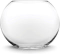 CYS EXCEL Large Glass Bubble Bowl (H-13.5" W-15.25", Approx. 9 Gal.) Round Bowl Terrarium Globe Flower Vase Centerpiece for Weddings Events Arrangements