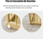Umbrella Stand Hallway Entryway Storage Rack Umbrella Holder Large Capacity Metal Umbrella Holder Stand, Freestanding Umbrella Storage Stand with Four Non-Slip Feet, Canes Walking Sticks Swords(White,