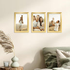 Giftgarden 4x6 Picture Frame Set of 18, Lightweight 4 by 6 Frames Bulk for Gallery Wall Photo Hanging and Tabletop Display, Gold