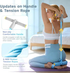 Pedal Resistance Bands with Handles, Durable 6-Tubes Multifunction Pedal Resistance Band, Natural Rubber Foot Pedal Resistance Bands, Fitness Resistance Bands for Abdomen, Waist, Arm, Leg