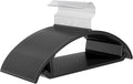 MIZGI Premium Plastic Hangers (Pack of 50) Heavyduty- Black No Shoulder Bump Suit Hangers - Space Saving Clothes,Rounded Hanger for Coat,Sweater,Jackets,Pants