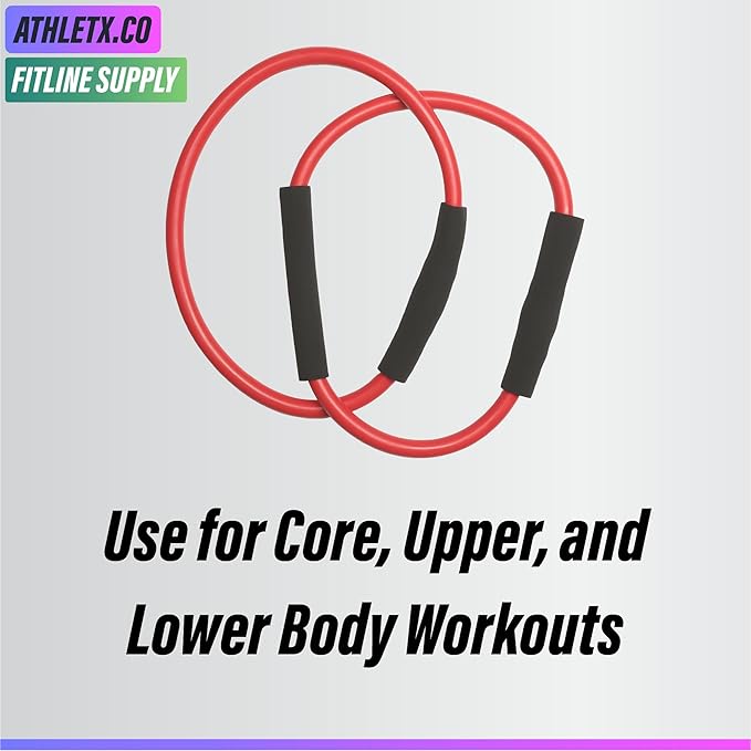 Barre Double Tube - Red Resistance Band - ATHLETX.CO