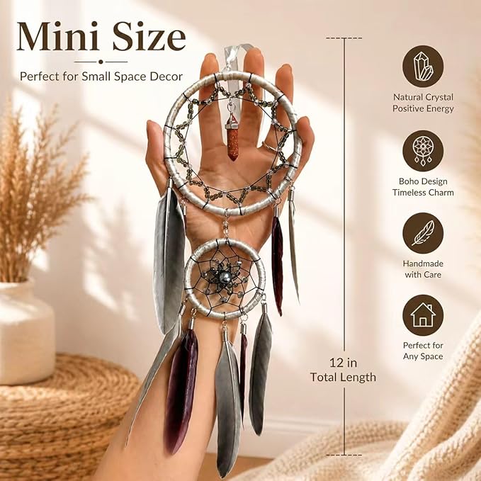 Dream Catchers for Adults Boho Room Décor Dreamcatcher Small Bedroom Wall Hanging for Kids Girls Boys