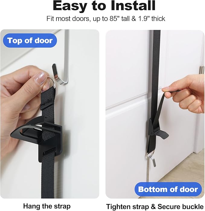 Hat Rack for Door - Two-Way Hanging Caps with Display Hooks and Hanger, Hat Organizer for Baseball Caps, Over the Door Hat Storage Organizer for Bedroom, Entrance or Garage Doors - 2 Packs