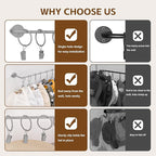 Viklluyr Hat Rack Baseball Cap Wall Organizer - Closet Hats Holder with 20 Hooks - Metal Caps Storage Wall Mounted Hat Hanger Set of 2 for Closet Door Bedroom Entryway Laundry(Grey)