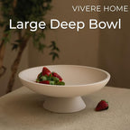 12" Concrete Extra Large Fruit bowl for Kitchen Counter, Coffee Table Decor, Decorative Key Bowl, Home Décor Accents, Kitchen Counter Decor Grey