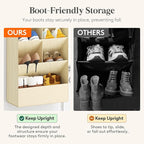 Lifewit 10 Tier Over the Door Shoe Organizer with 19 Large Deep Pockets, Fabric Hanging Shoes Shelf for Closet, Dorm Storage, Fit Up to 20 Pair Shoe Rack Holder for Sneakers, Boots, Beige