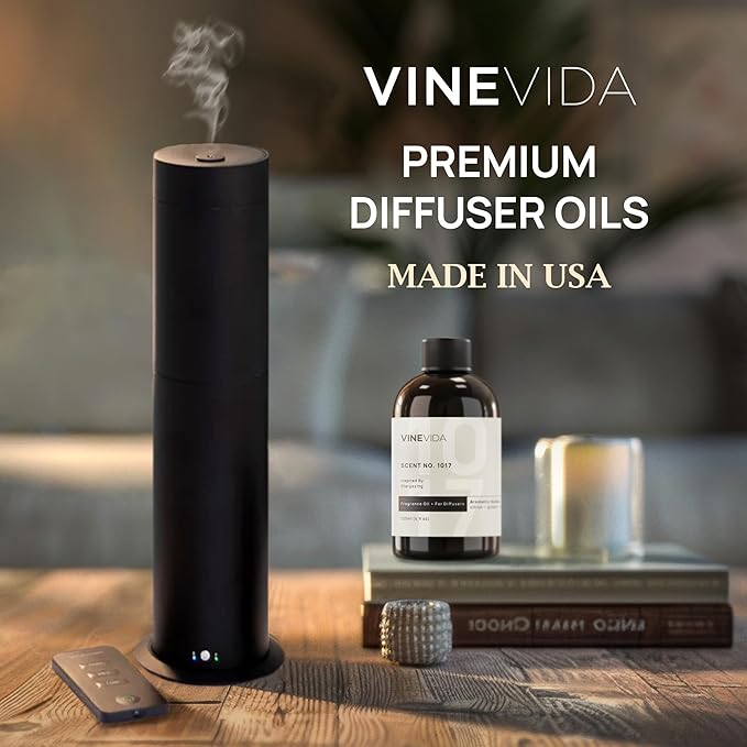 VINEVIDA [32 Fl Oz] Scent NO. 1303 Fragrance Oil for Cold Air Diffusers, Aromatic Notes of Leather Musk Sandalwood, Essential Oils for Diffuser Oil Refill & Air Freshener Room Spray