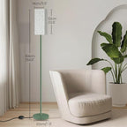 64.6" Floor Lamp, Pole Lamp with Foot Switch, Modern Standing Lamp, Minimalist Freestanding Lamp (Bulb Not Included), for Living Room, Bedroom Office ETL Listed, Green QQ07LD05